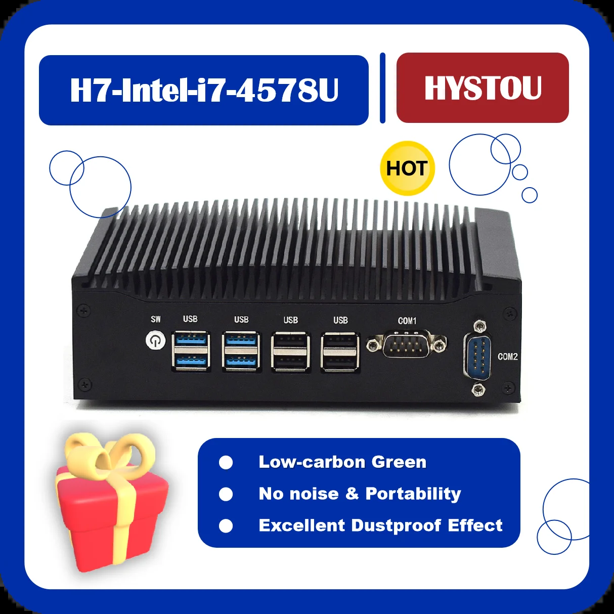 ֽ Ҹ Ӻ PC H7  ̴ PC i5 i7 4278U 8 * USB  4K ÷  Com Lan Ʈ, ּ ̴ ǻ